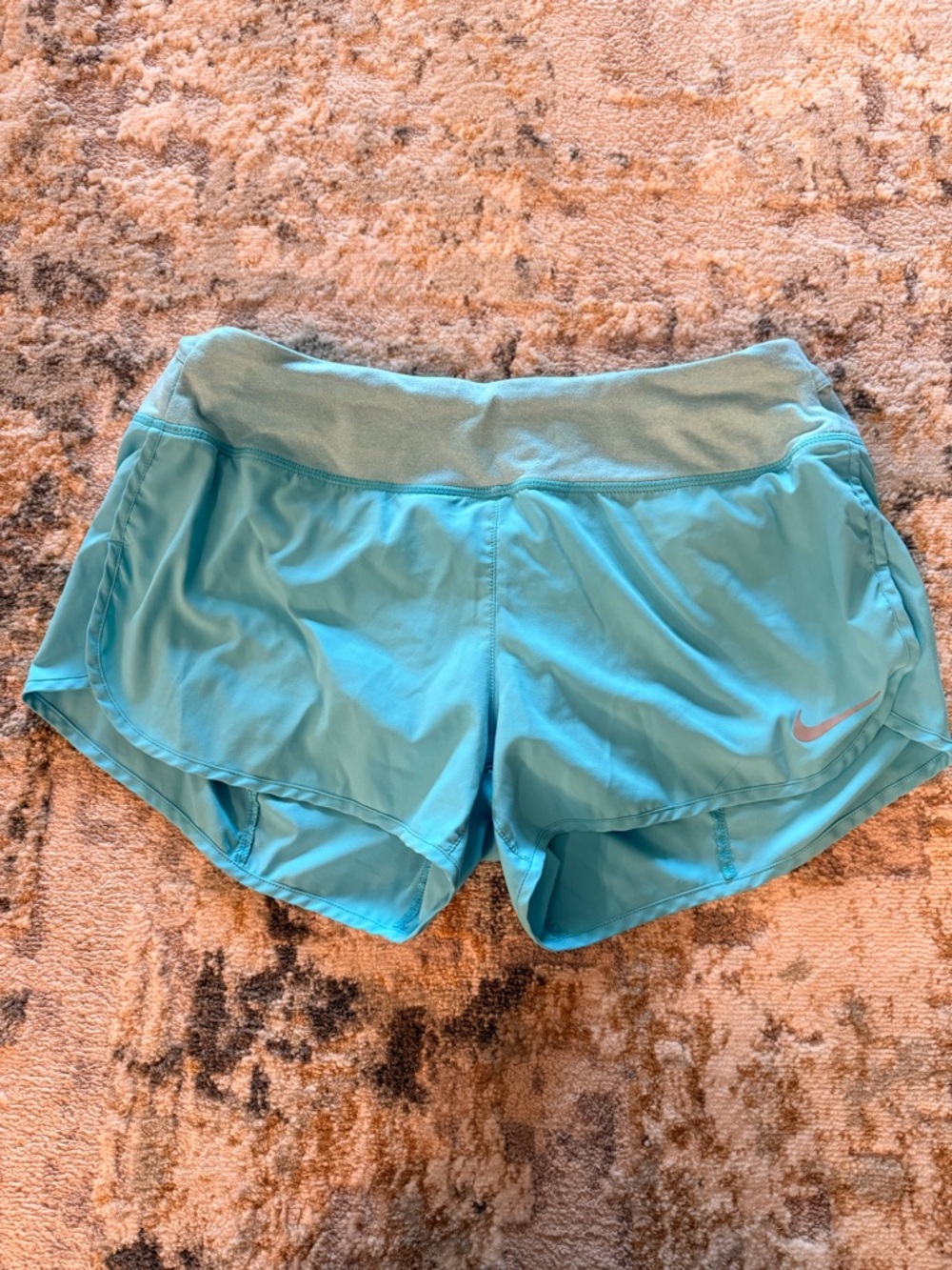 Nike Women's Teal/Aqua Athletic Running Shorts